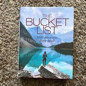 Anthropologie The Bucket List Hardcover Book - Turquoise Lake Cover